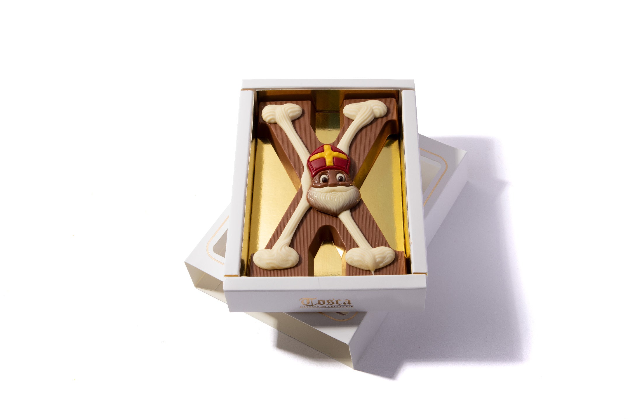 Gedecoreerde chocoladeletter X - Chocoladeletterkopen.nl