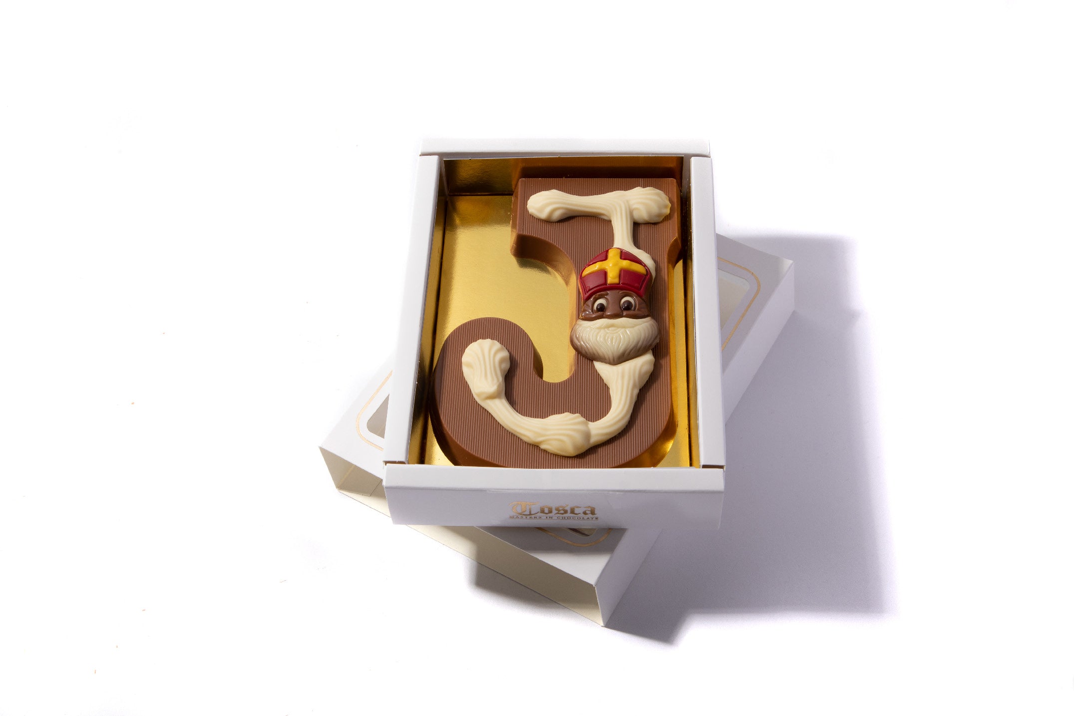 Gedecoreerde chocoladeletter J - Chocoladeletterkopen.nl